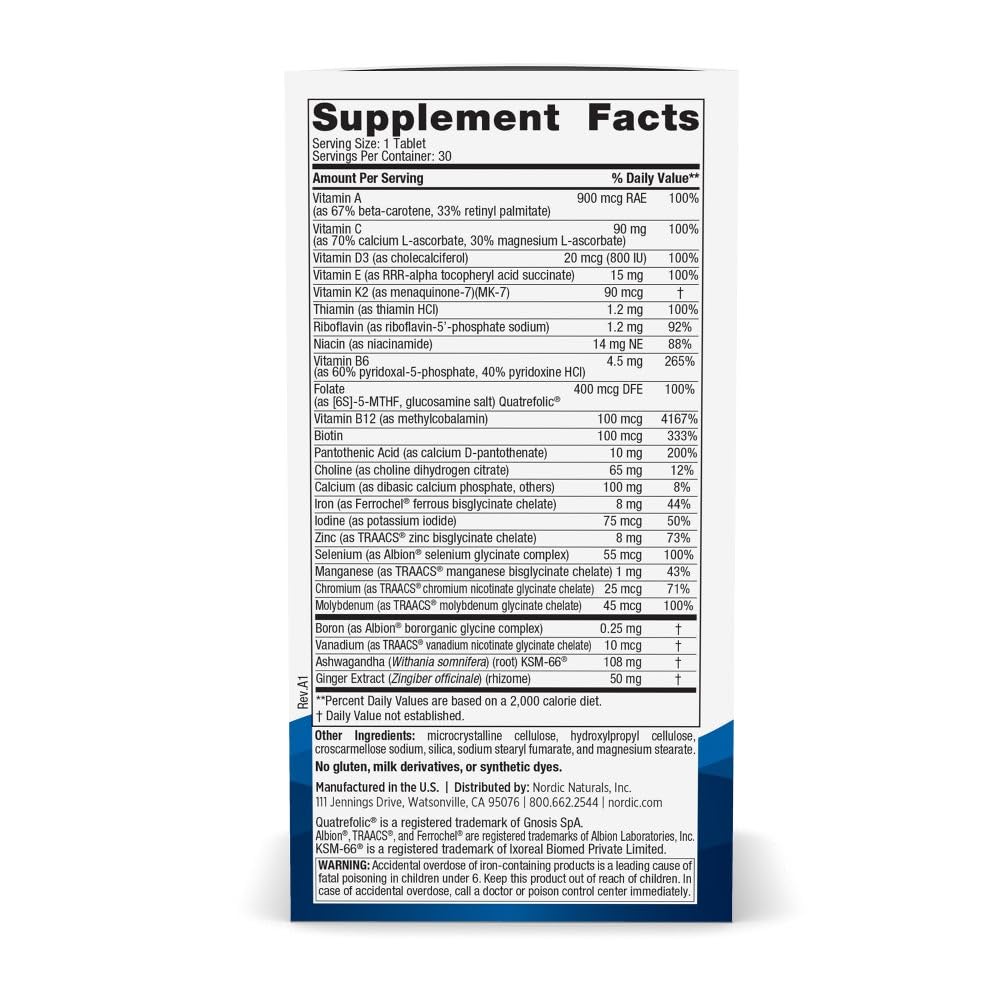 Nordic Naturals comprimé unique facilite routine nutritionnelle pour femmes.
