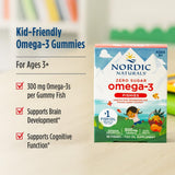 Gommes Tutti Frutti Nordic Omega-3 Fishies sans colorants artificiels