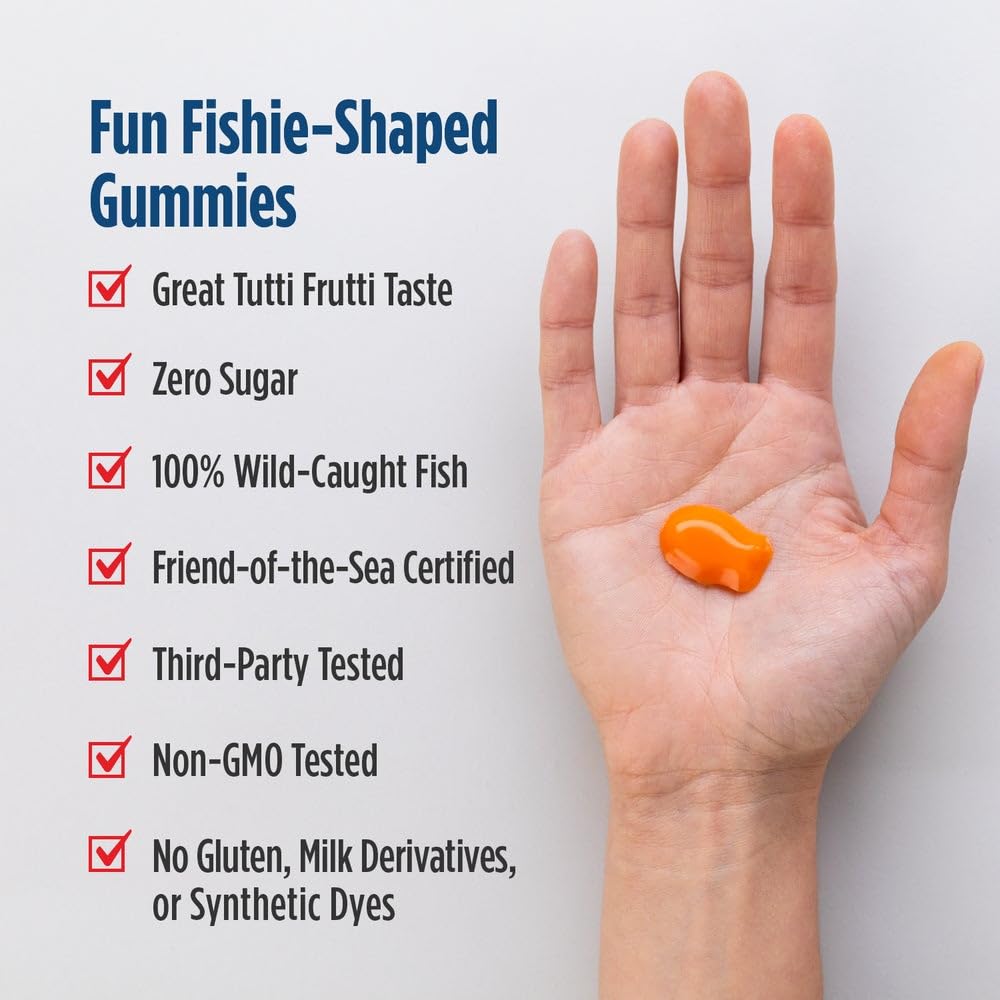 Sachets de voyage Nordic Omega-3 Fishies, format portable