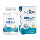 Nordic Naturals Omega-3 citron: bouteille visible, pratique pour une routine quotidienne.
