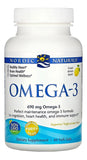 Étiquette Nordic Naturals Omega-3 indiquant la dose quotidienne