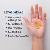 Goût citron distinctif des gélules Nordic Naturals Omega-3.