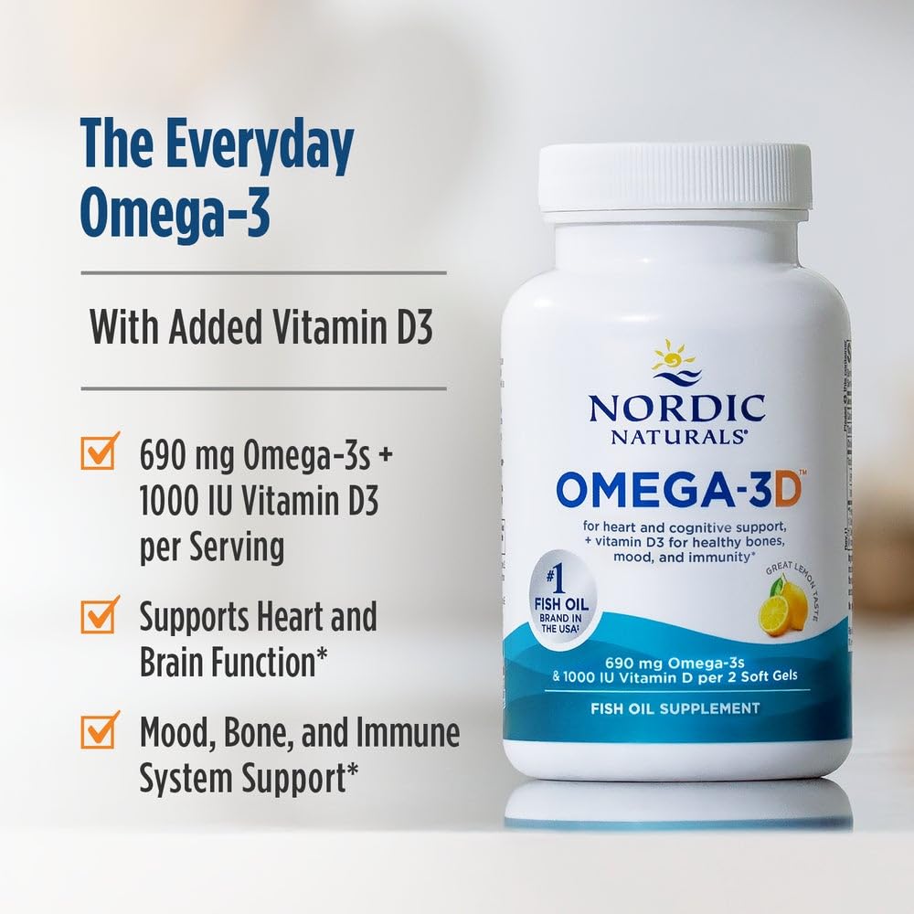 Gélules Omega-3D faciles à intégrer dans la routine santé quotidienne.