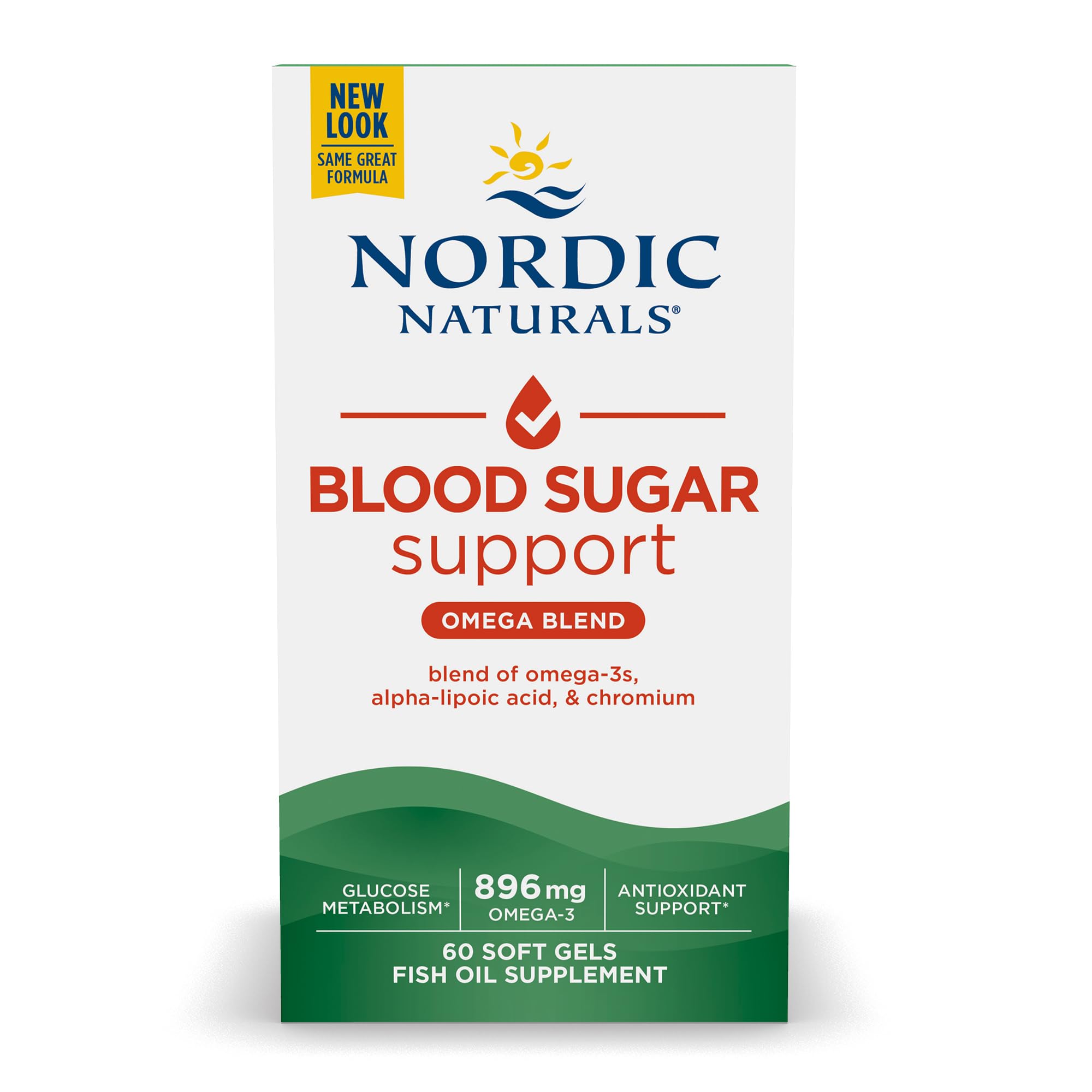 Nordic Naturals Omega Blood Sugar – sans gluten et sans lait
