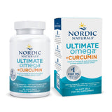Nordic Naturals Omega Curcumine Citron, bouteille; goût citron et forme pratique.
