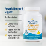 Absorption optimale Nordic Naturals Ultimate Omega, gélules en triglycéride pour meilleure assimilation.