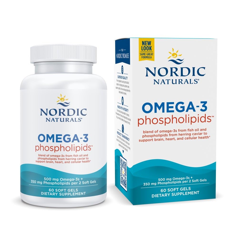 Nordic Naturals Omega-3 Phospholipides: bouteille facile à avaler pour le quotidien