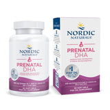 Nordic Naturals Prenatal DHA dans une bouteille non aromatisée, potentiel soutien au développement cérébral.