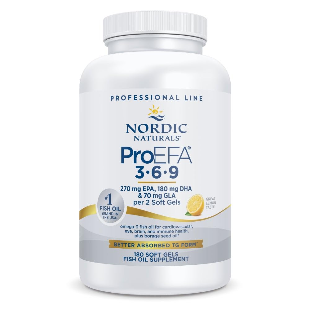 Nordic Naturals ProEFA 3-6-9 capsules citron pour un goût agréable et une prise pratique.