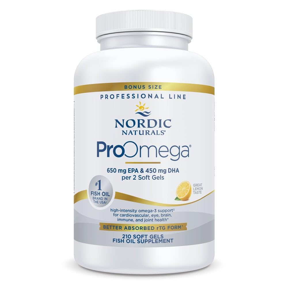 Nordic Naturals ProOmega citron bouteille: complément oméga-3 pour énergie et bien-être.