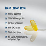 Goût citron frais des gélules ProOmega-D lors de la prise quotidienne.