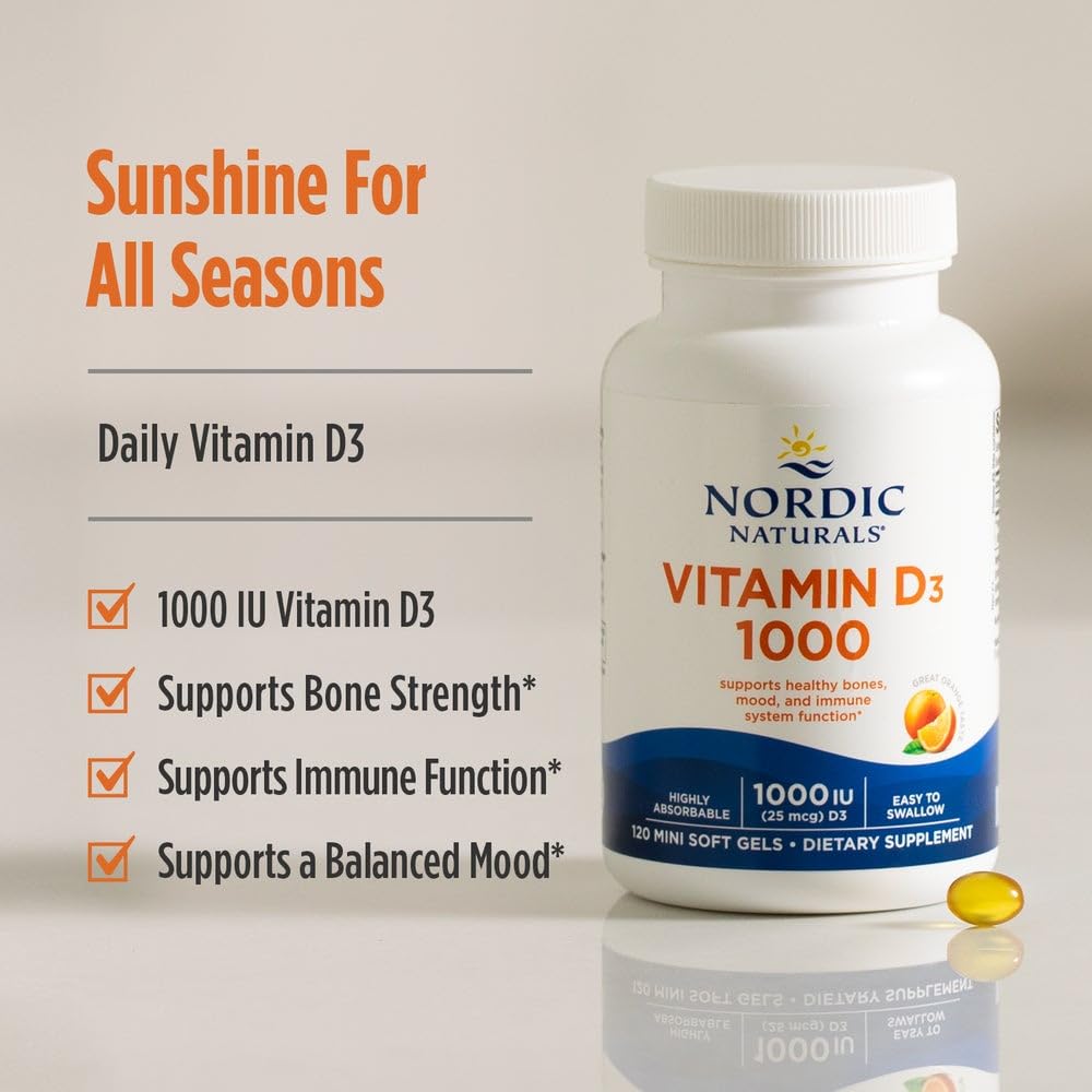 Nordic Naturals: pureté garantie et tests tiers pour la D3 orange.