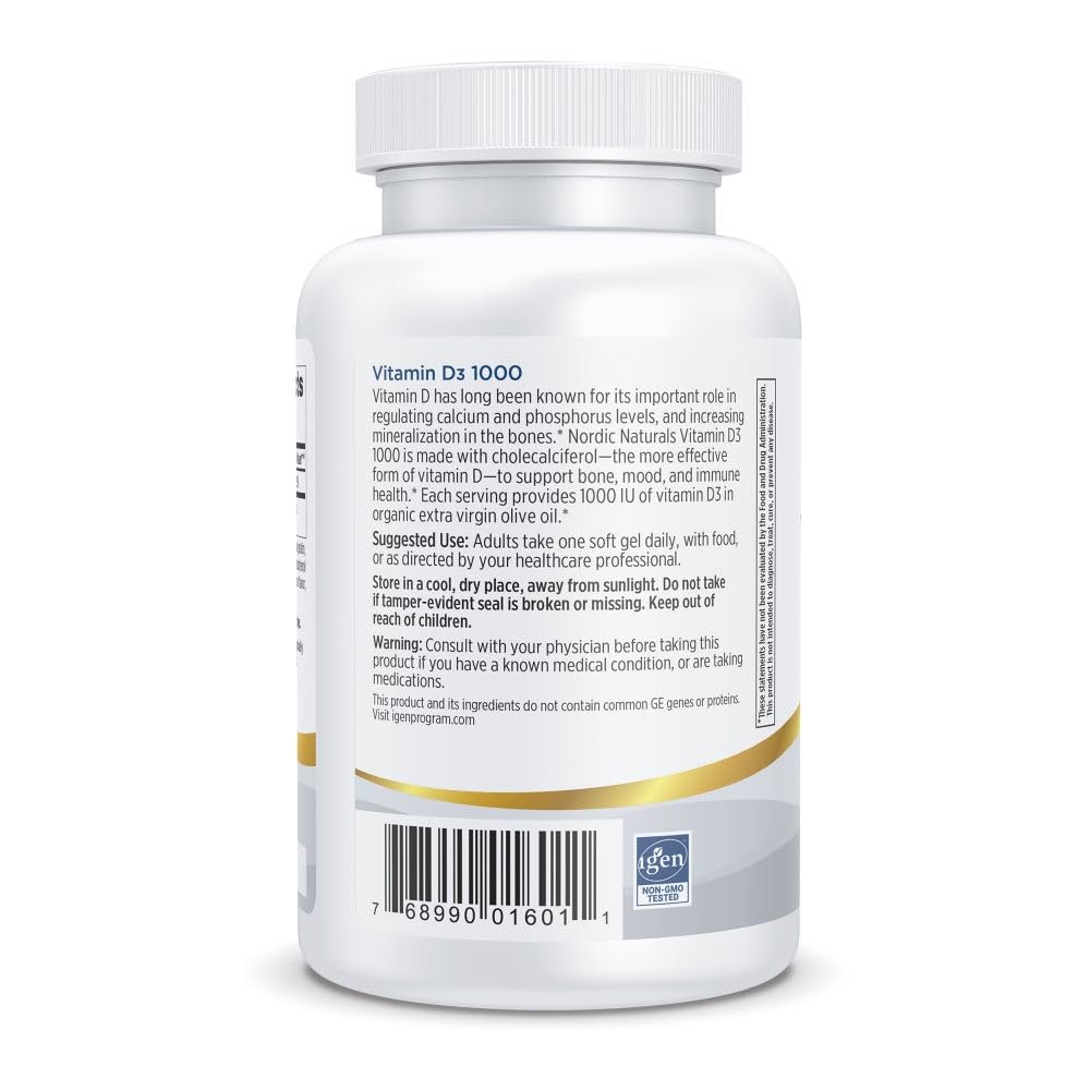 Nordic Naturals D3, soutien potentiel du système immunitaire et des défenses naturelles