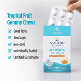 Gommes Omega Zéro Sucre testées par des tiers pour Nordic Naturals.