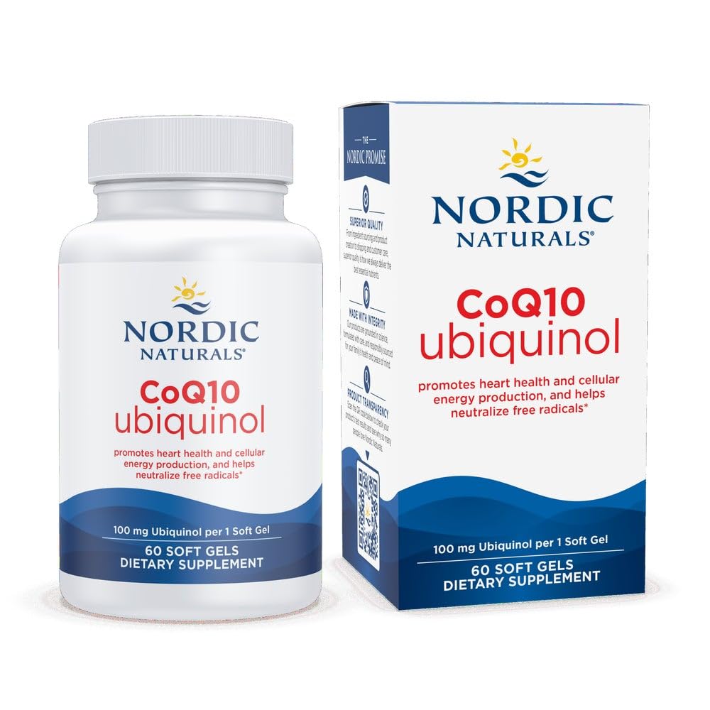 Nordic Naturals Ubiquinol: bouteille de gélules mini pour énergie potentielle