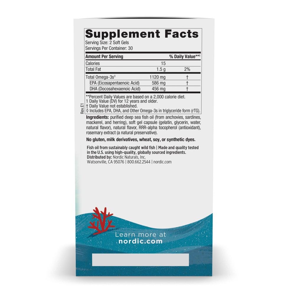 Bouteille fraise Nordic Naturals Ultimate Omega 2X Teen, goût agréable pour l’apprentissage.