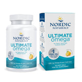 bouteille Nordic Naturals Ultimate Omega au goût citron, soutien potentiel au cerveau et au cœur.