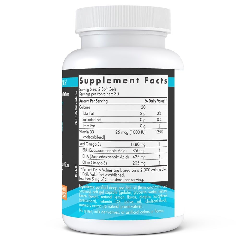 Capsules Omega-3 Nordic Naturals Ultimate Omega-D3 Sport, faciles à avaler pour l’endurance et les muscles.