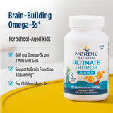 Nordic Naturals Ultimate Omega Jr., deux mini-gels par portion pour soixante portions.