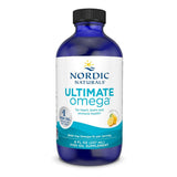 Nordic Naturals Ultimate Omega Liquide, bouteille, soutien cœur et cerveau.