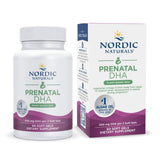 Nordic Naturals Vegan Prenatal DHA en bouteille, peut soutenir le développement cérébral du bébé.