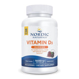 Nordic Naturals Vitamin D3 Gommes framboise sauvage – bouchée savoureuse pour soutenir les os et l'immunité