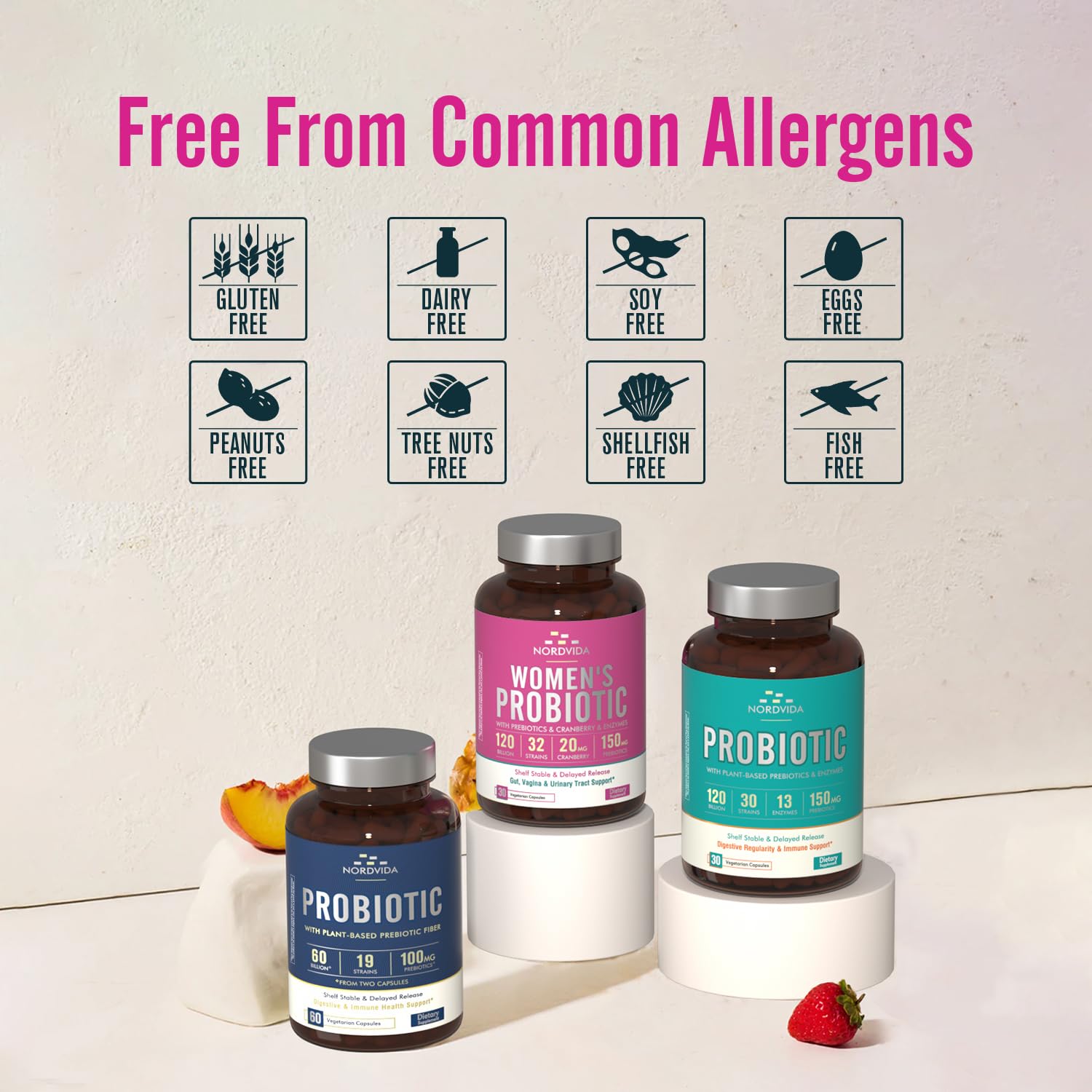 Nordvida Probiotique Femme emballage sûr et pratique pour votre routine.