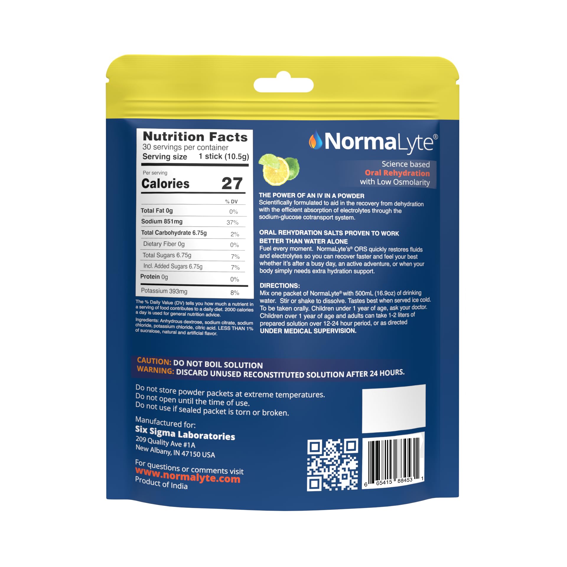 NormaLyte capsules sodium, option pratique sans sucre ajouté.