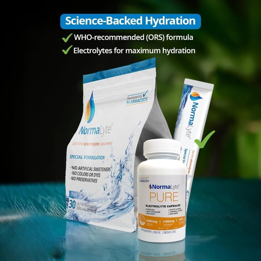 NormaLyte mélange eau transparent prêt à boire après dilution.