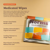 Sensation de fraîcheur douce lors de l’utilisation des lingettes Norms.