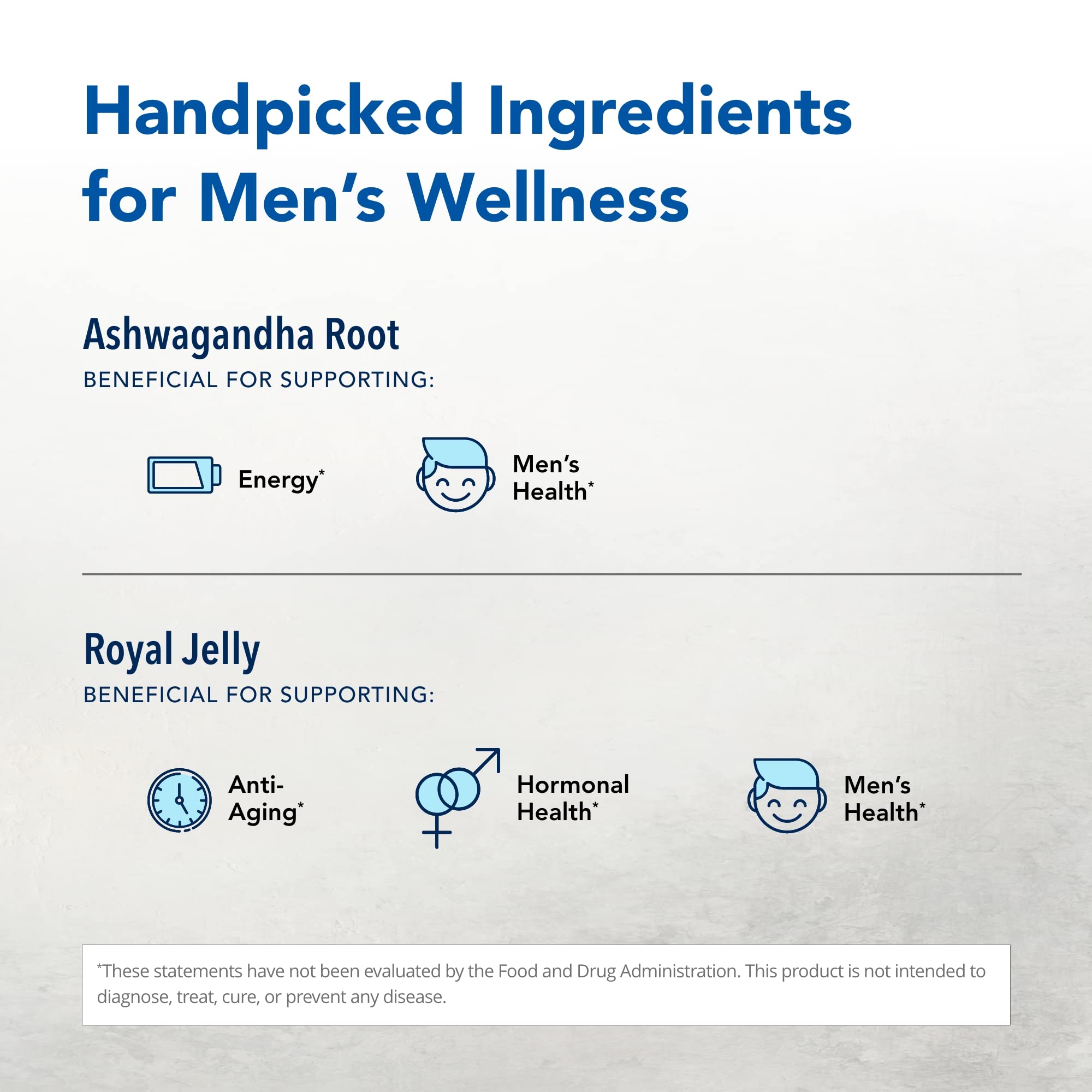 Ashadrene: ingrédients clés; ashwagandha et miel royal pour le bien-être.