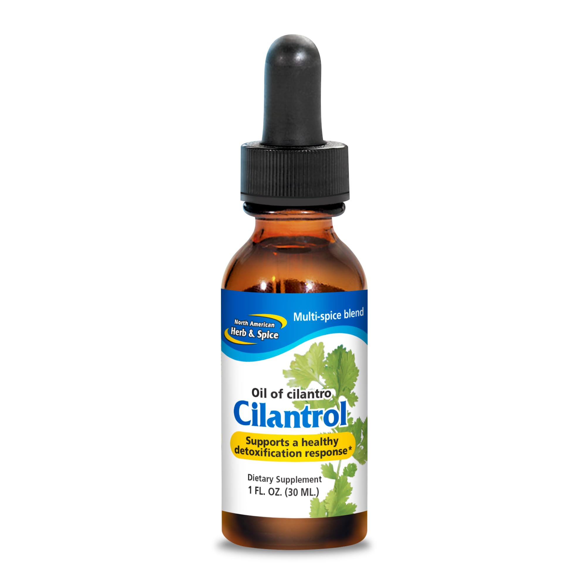 Cilantrol par North American Herb & Spice, bouteille-gouttes pour soutien digestif après les repas.