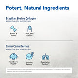 NORTH AMERICAN HERB & SPICE Collagen Power-Plus : liste d'ingrédients et enzymes digestives.