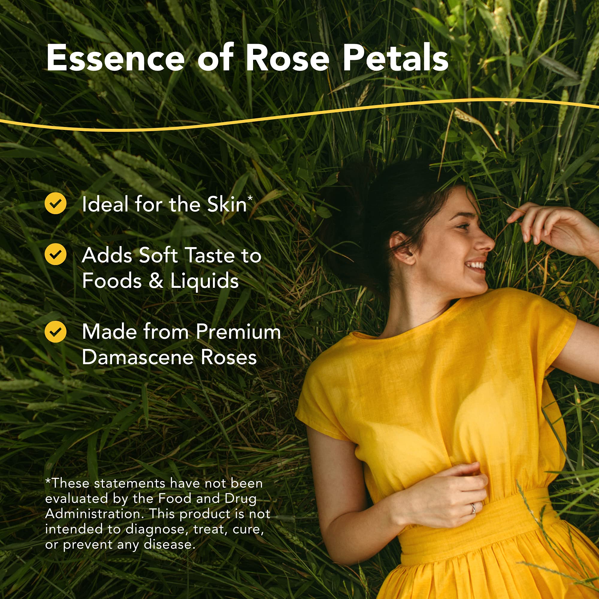 Damascène rose North American Herb & Spice, arôme raffiné pour parfumer les routines de soins.