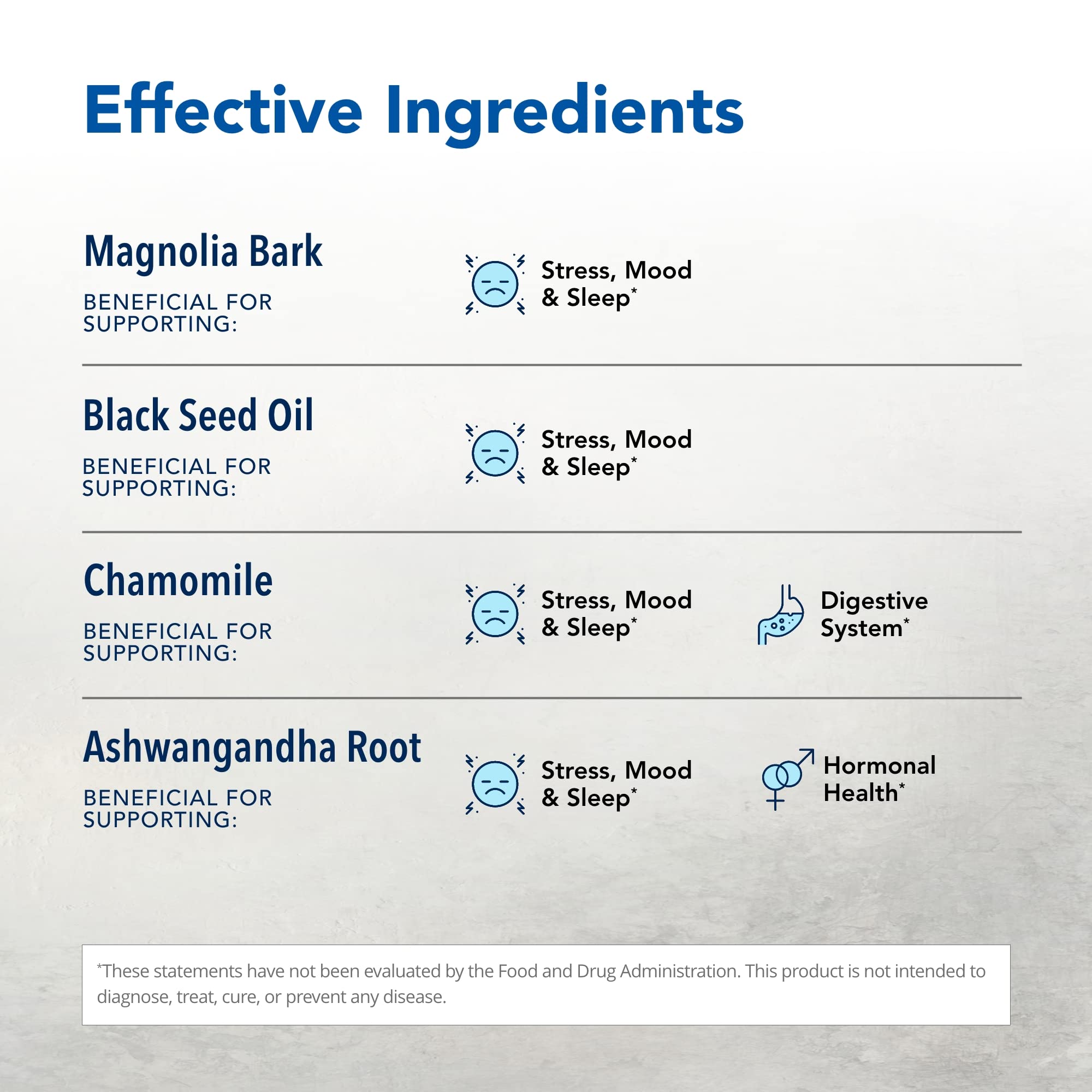NORTH AMERICAN HERB & SPICE Herbal-zzZs: ashwagandha en vedette dans une formule douce.