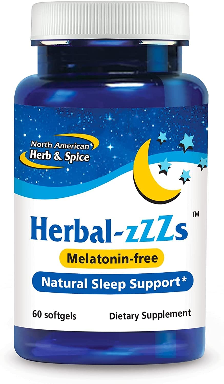 NORTH AMERICAN HERB & SPICE Herbal-zzZs: bouteille prête pour une routine nocturne apaisante.