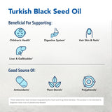 North American Herb & Spice huile de graines noires – étiquette lisible, idéale pour les routines quotidiennes.