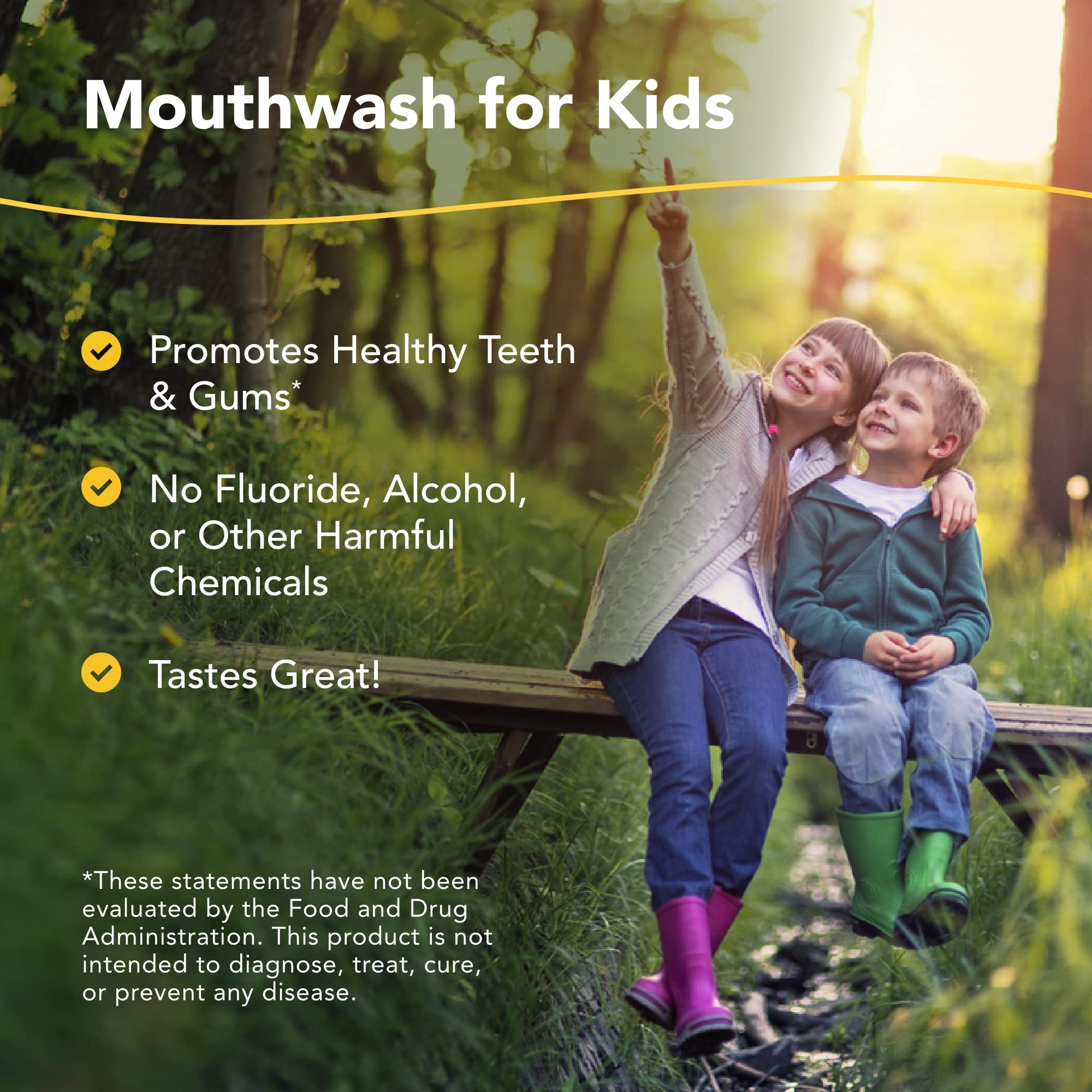 NORTH AMERICAN HERB & SPICE kid-e-kare Strawberry Oral Clenz, goût fraise qui motive le brossage