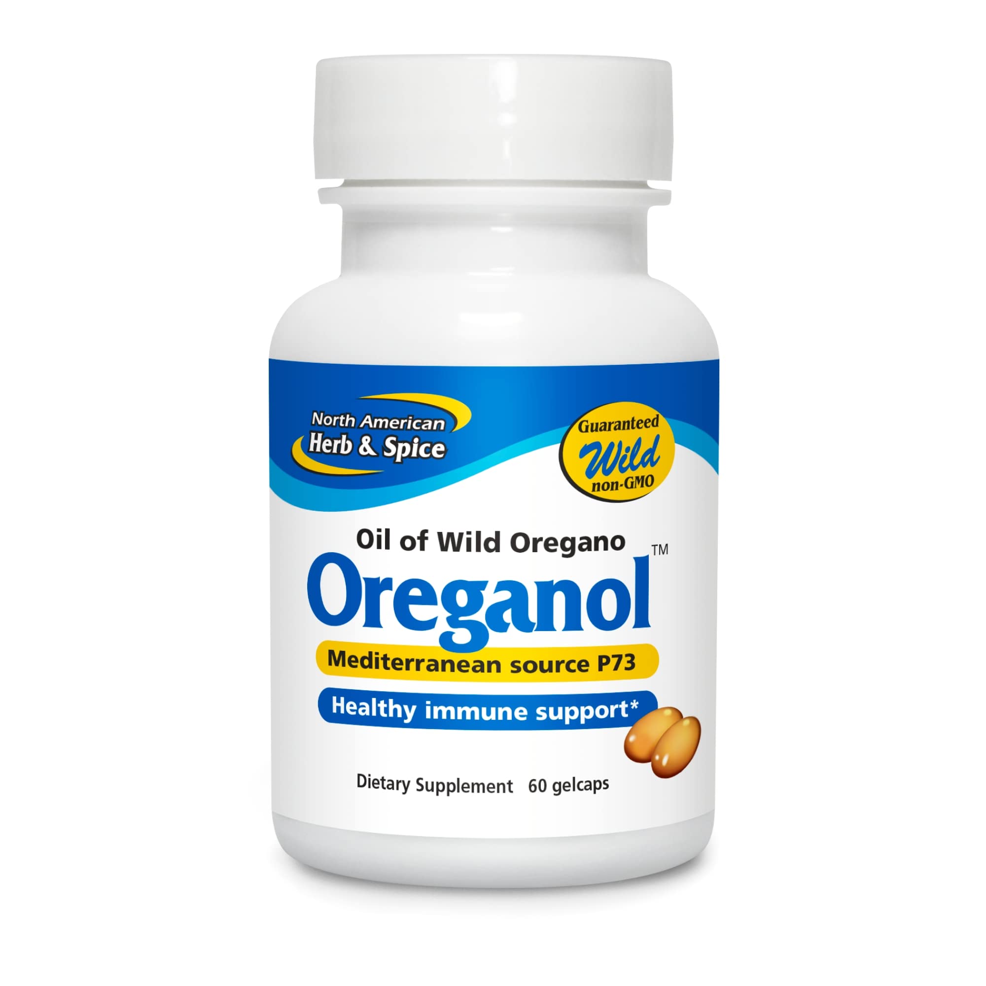 Oreganol P73, bouteille-gélules, pratique pour une utilisation quotidienne.