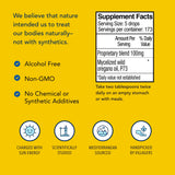 NORTH AMERICAN HERB & SPICE Oreganol P73 Juice – étiquette et ingrédients naturels, huile d'origan sauvage.