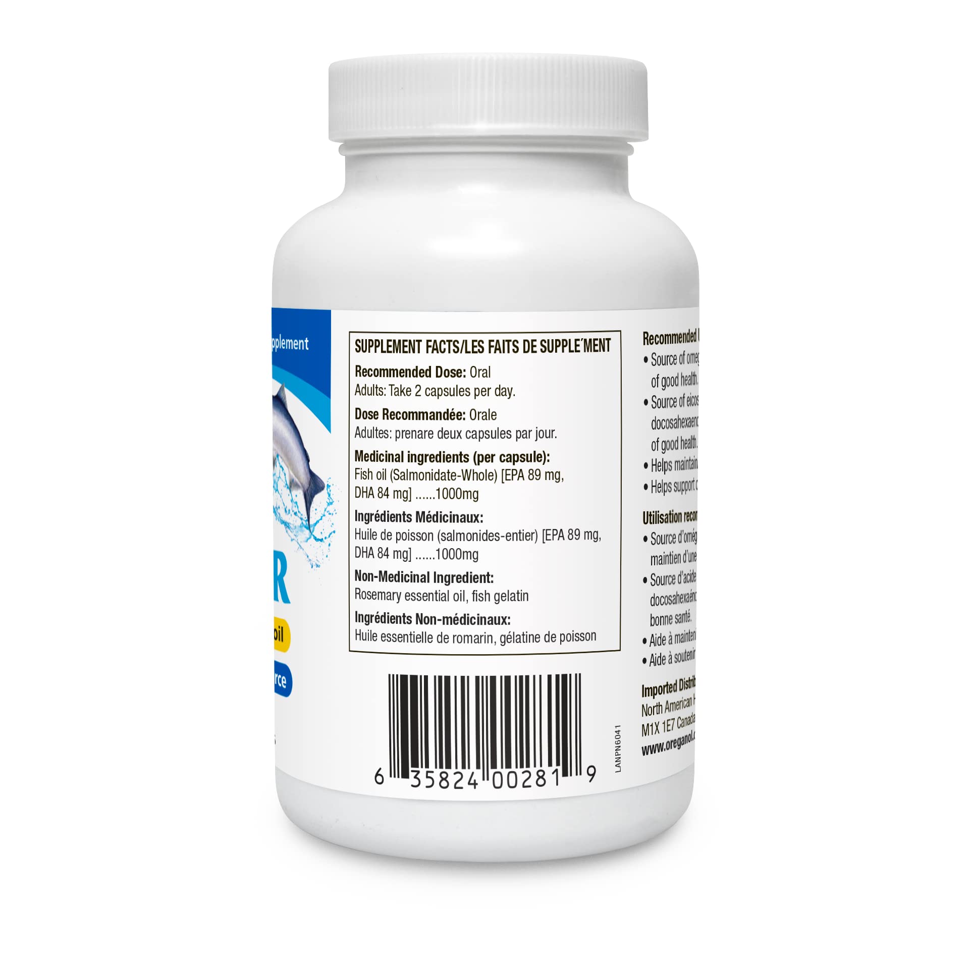 Étiquette Polar Power Gel-Capsules bien lisible, dose facile à suivre.