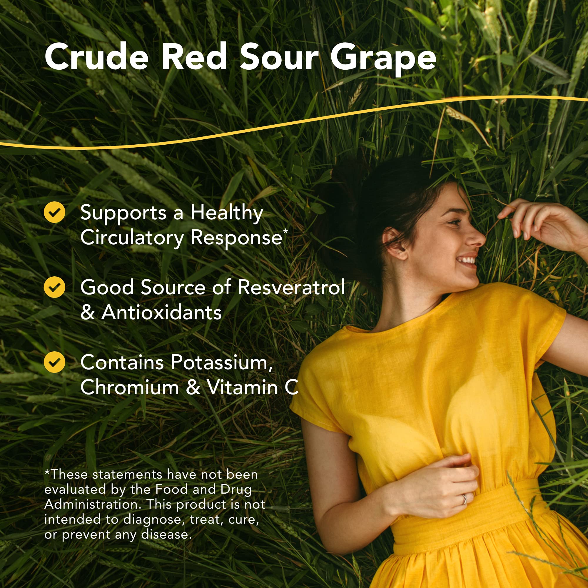 Ingrédients Resvital: poudre de raisin cru et antioxydants naturels, source potentielle de soutien nutritionnel.