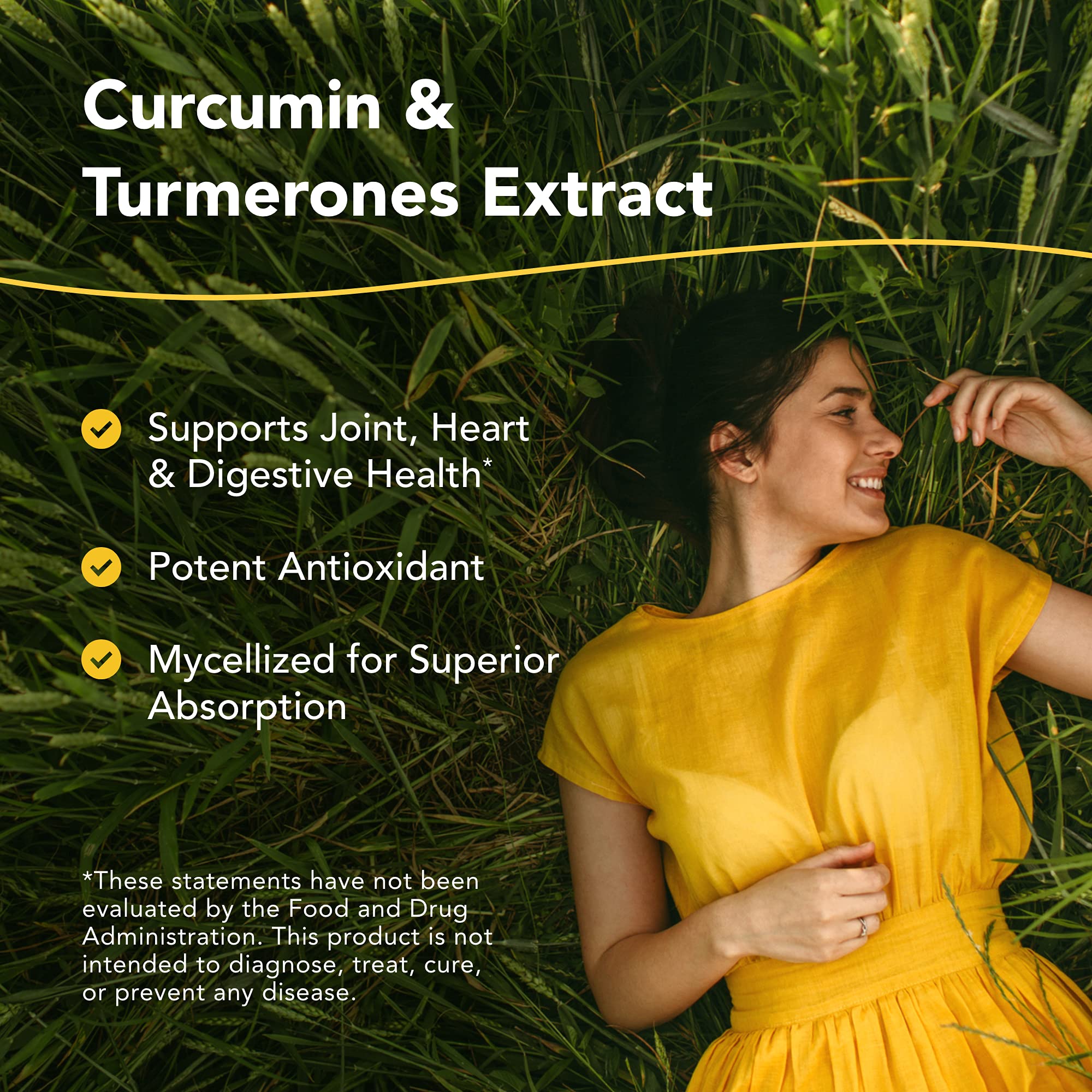 NORTH AMERICAN HERB & SPICE Turmeric Power-Plus: gélules faciles à prendre et extrait complet