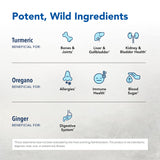 NORTH AMERICAN HERB & SPICE Turmeric Power-Plus: ingrédients biologiques et origine sauvage