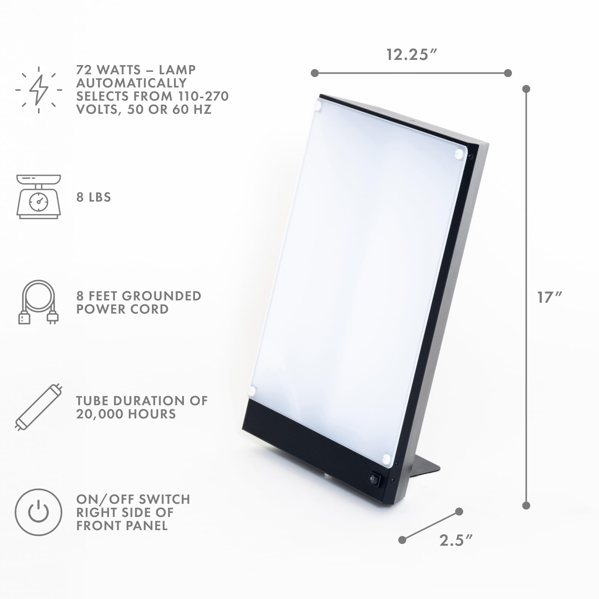 Northern Lights Boxelite, design métal noir robuste pour un bureau moderne.
