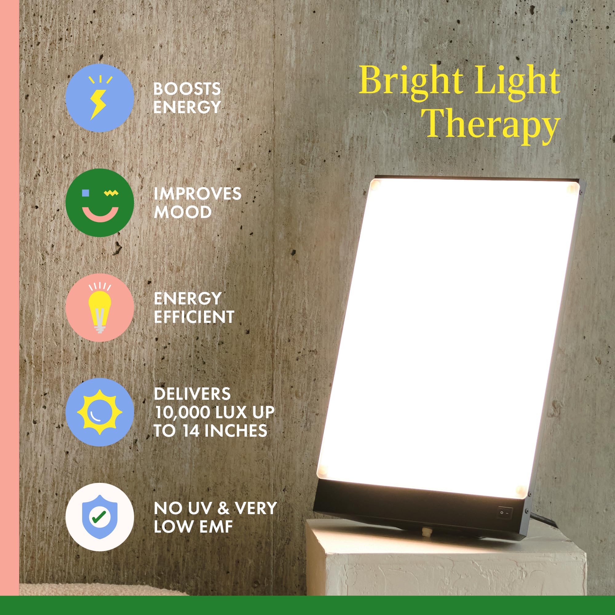 Northern Lights Boxelite, lumière sans ultraviolets diffuse pour un éclairage homogène.