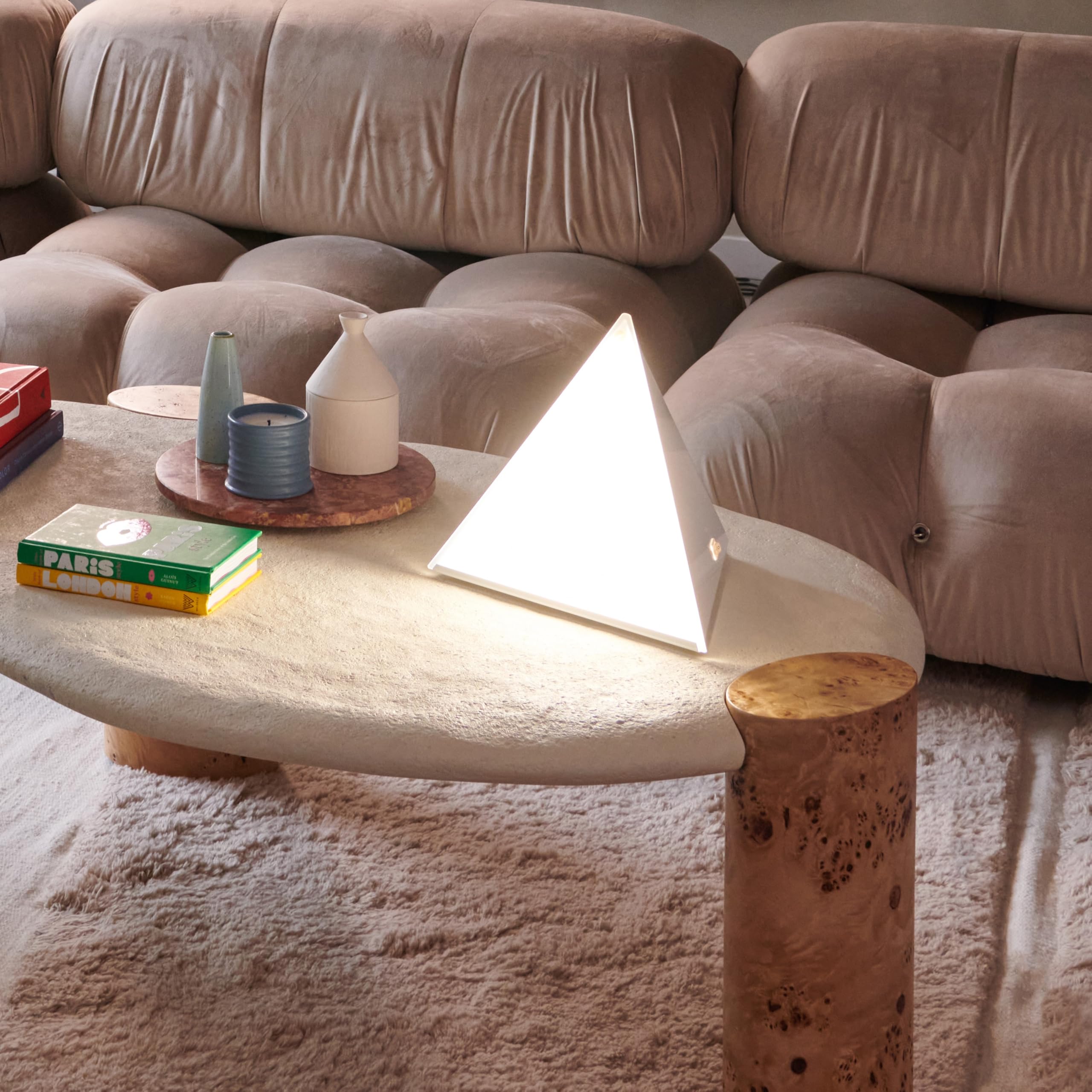 Luxor Mini sur le bureau, utilisation matinale pour démarrer la journée
