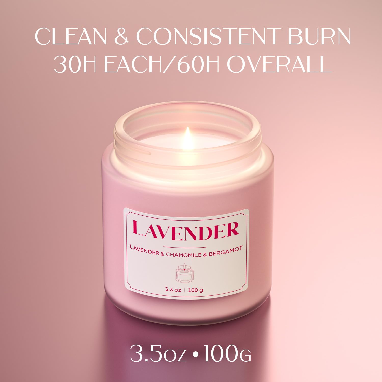NORVENCE bougie-lavande-eucalyptus: aromatique calmant pour méditation.