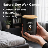 NORVENCE Bougie en cire de soja naturelle, combustion propre et longue durée.