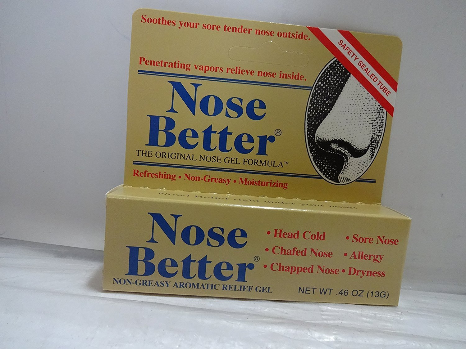NOSE BETTER Gel, flacon compact, application nasale pour une hydratation douce.
